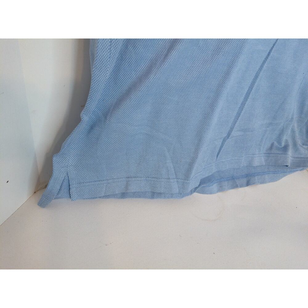Izod Golf Polo Shirt Blue 1/4 Button Cotton Cool FX Size Medium - Picture 6 of 8